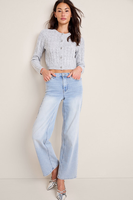Anne Bow Button Cardigan