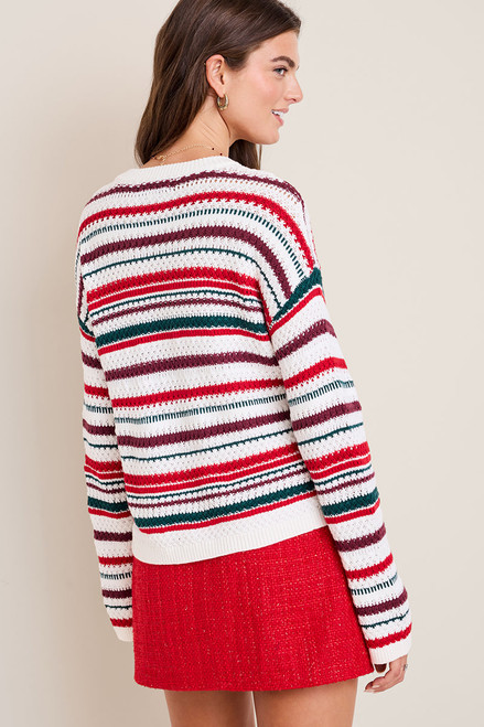 Emma Striped Crewneck Sweater