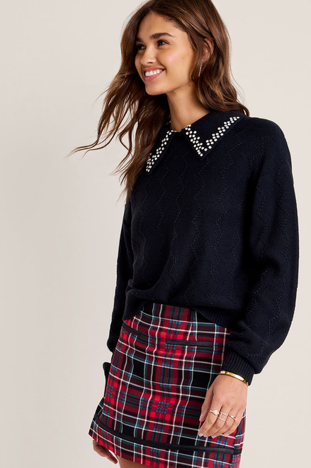 Claire Embellished Collar Sweater