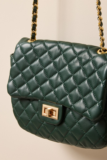 Jody Green Quilted Crossbody Bag