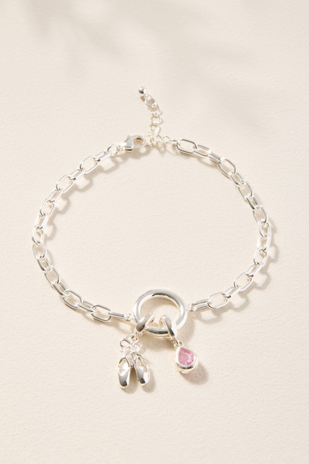 Cluster Charm Bracelet Base Silver