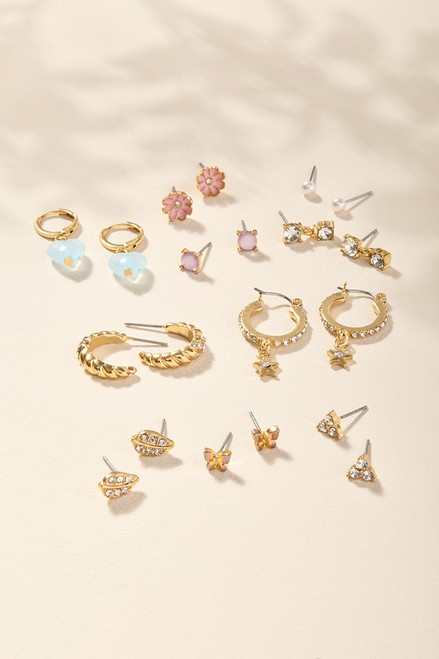 Clare Mixed Style Earring Set