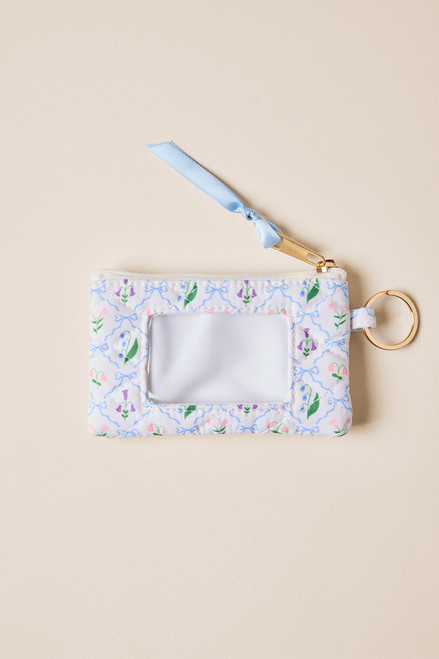 Serena Bow Floral Quilt Card Case
