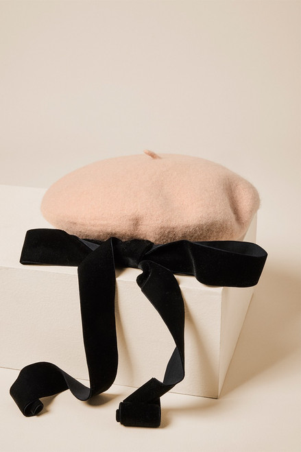 Diana Bow Felt Beret