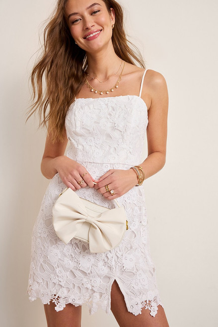 Liz Floral Lace Mini Dress