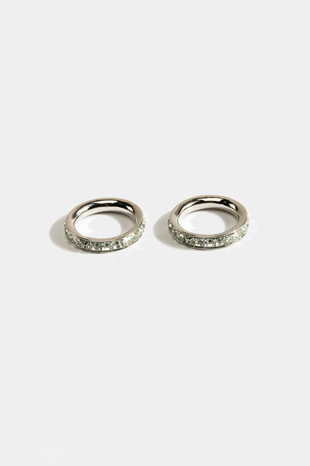 Magan Baguette Ring Set in Silver