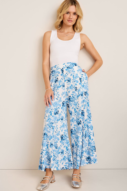 Francesca's Hailey Floral Wide Leg Pants at Hamilton Place in