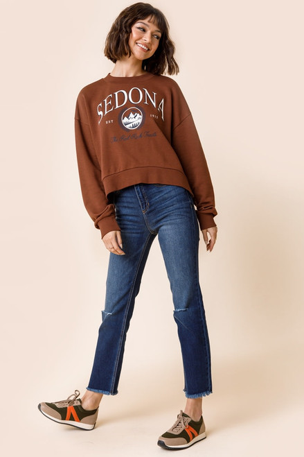 Sedona Red Rock Cropped Sweatshirt