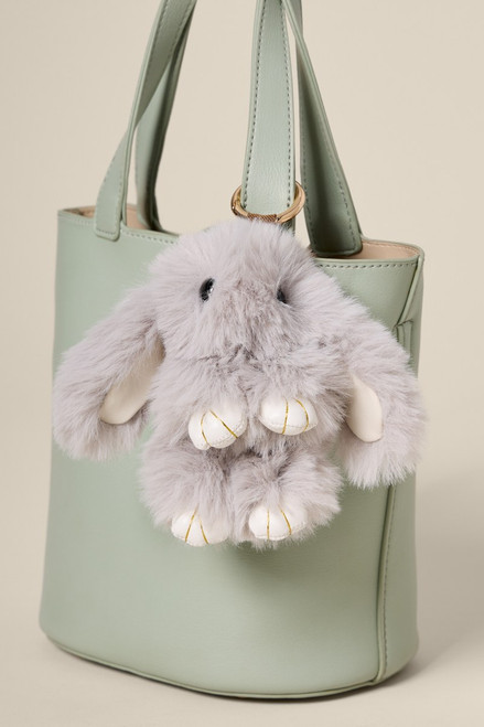 COACH Floppy Bunny Plushie Bag Charm In Shearling at Hamilton