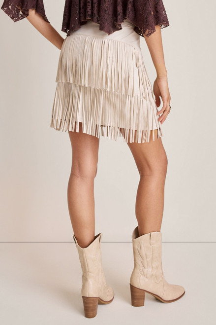 Gina Fringe Mini Skirt