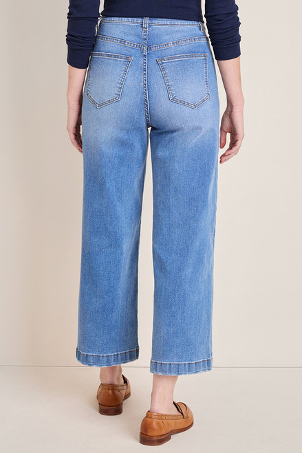 Nora Patch Pocket Wide Leg Jeans