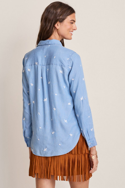 Carol Embroidered Button Down Top
