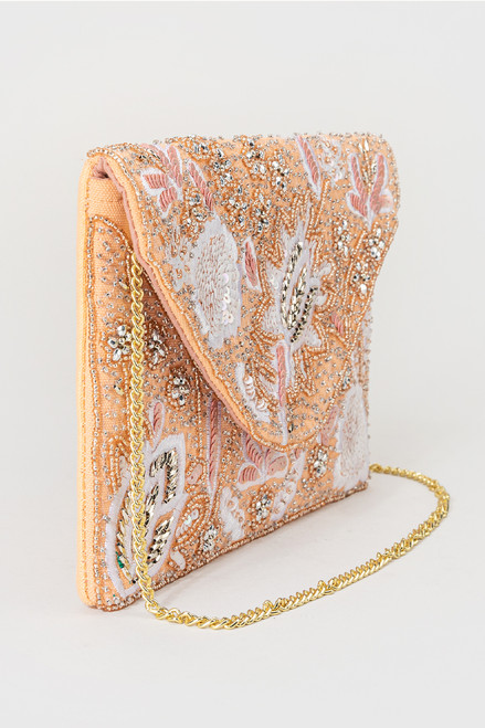 Bailey Floral Beaded Envelope Clutch