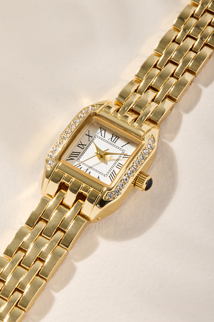 Cindy Pave Metal Wristwatch