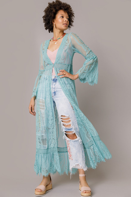 Etta Bell Sleeve Lace Kimono