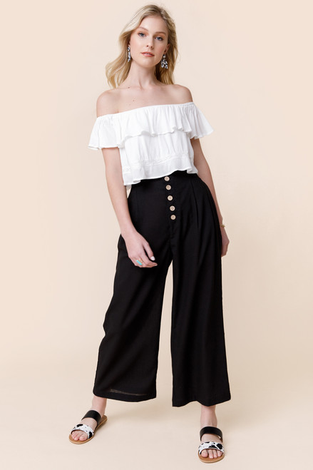 Kailie Off the Shoulder Ruffle Top