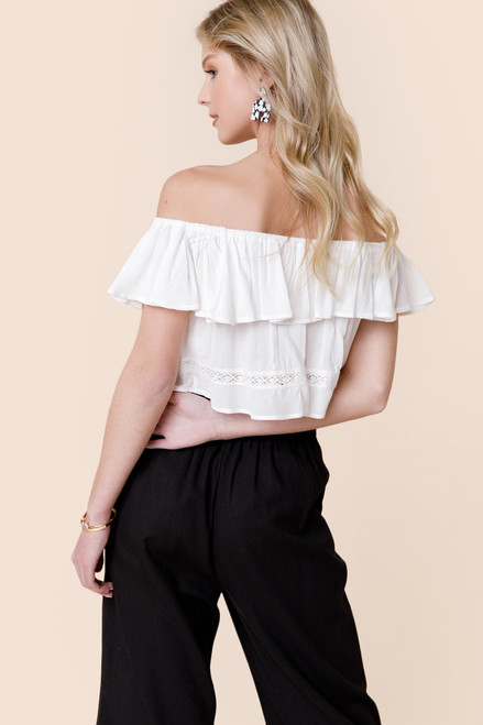 Kailie Off the Shoulder Ruffle Top