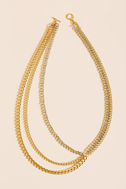 Natasha Layered Thick Chain Necklace