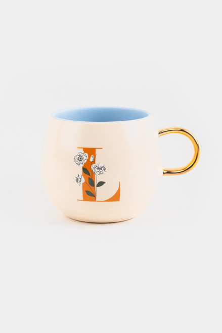 Fringe Studio® Monogram Floral Round Mug