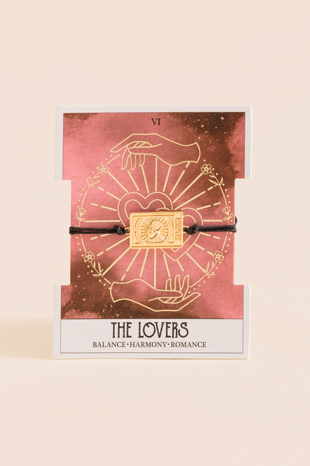 The Lovers Tarot Pull Tie Bracelet