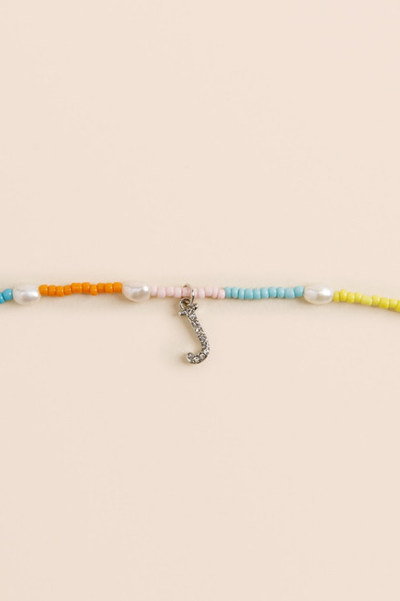 Initial Camp Necklace J