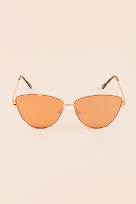 Viper Cat Eye Metal Frame Sunglasses