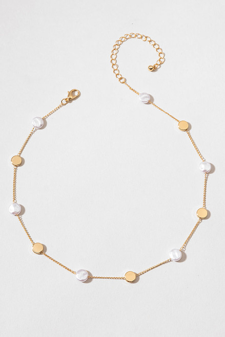 Reese Freshwater Pearl Station Necklace
