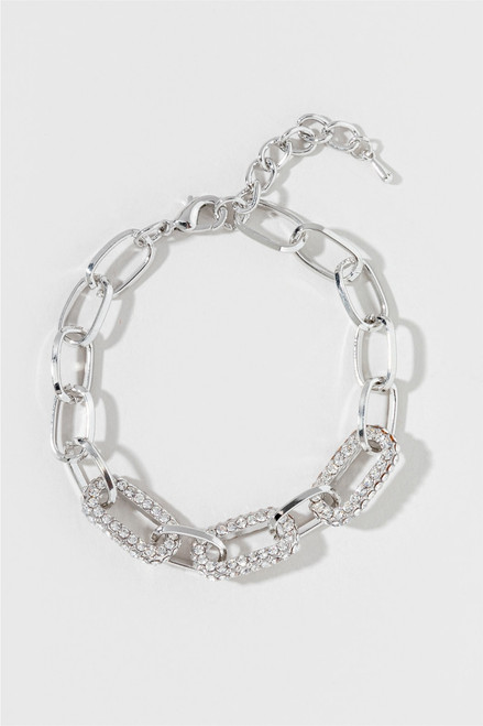 Cora Pave Link Strand Chain Bracelet