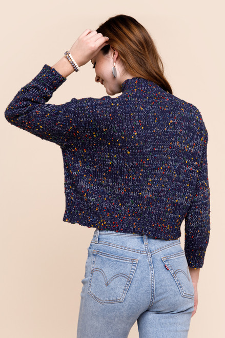 Ozzie Turtleneck Confetti Stitch Pullover