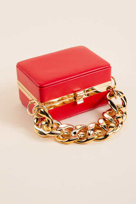 Morgan Chunky Chain Mini Clutch