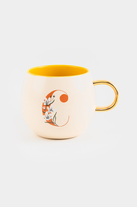 Fringe Studio® Monogram Floral Round Mug C
