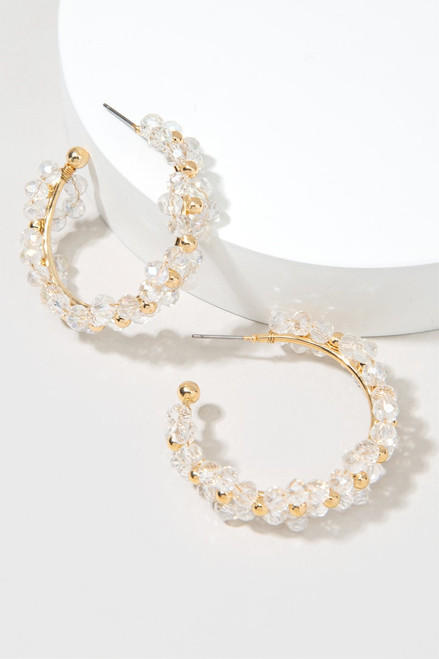 Lara Beaded Hoops