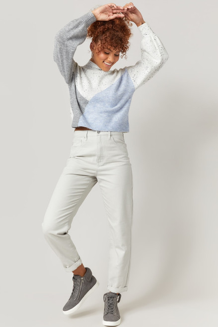 Harper Heritage Straight Rolled Cuff Mom Jeans