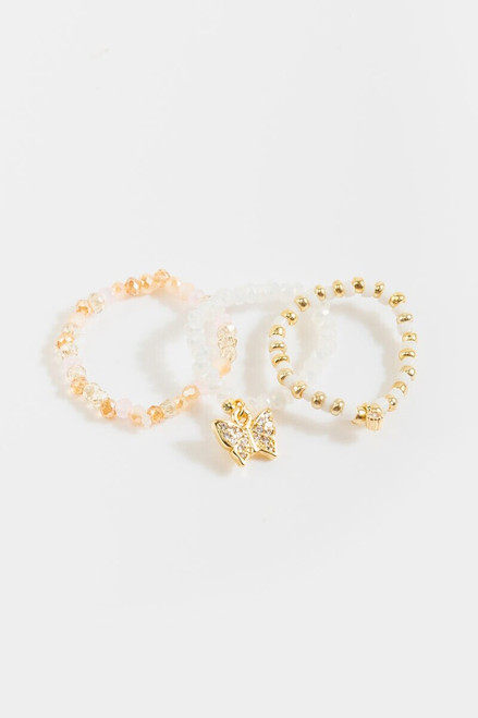 Gina Stretch Butterfly Bracelet Set