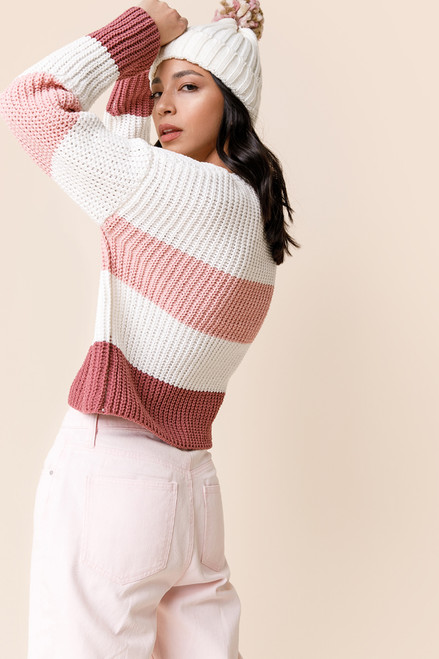 Brigette Color Block Sweater