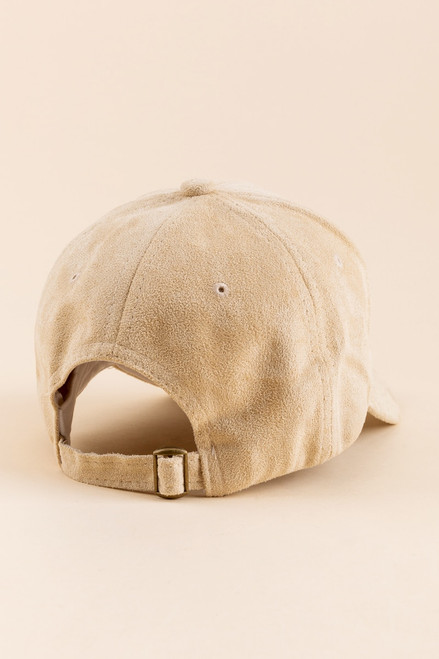 Babe Faux Suede Baseball Hat