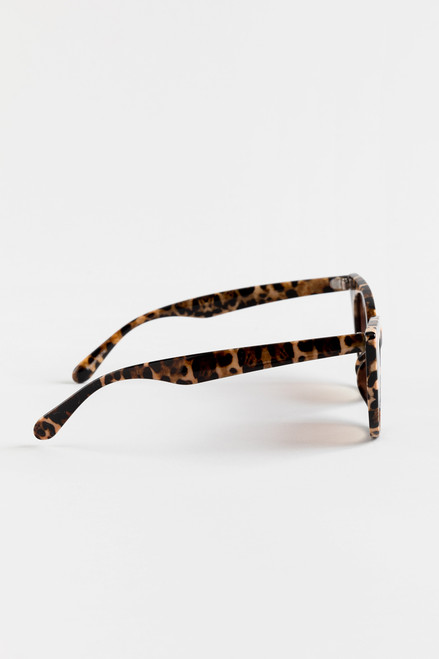 Lea Leopard Cat-Eye Sunglasses