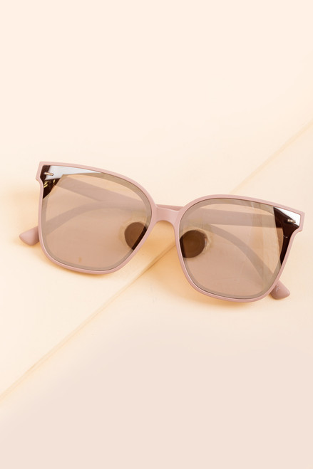 Judith Matte Mirrored Large Sunglasses