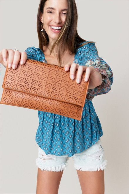 Diana Laser Cut Front Clutch