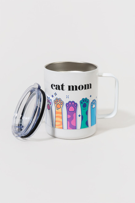 Cat Mom Stainless Steel Mug