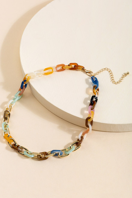 Jayla Chunky Resin Chain Necklace