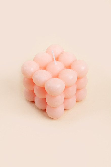 Pink Cube Candle