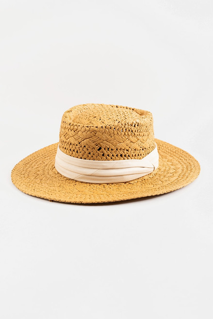 Daphne Weave Boater Hat