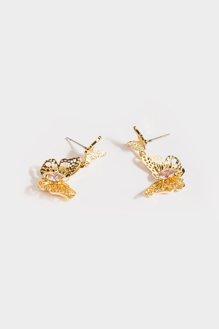 Serena 3D Butterfly Drop Earrings
