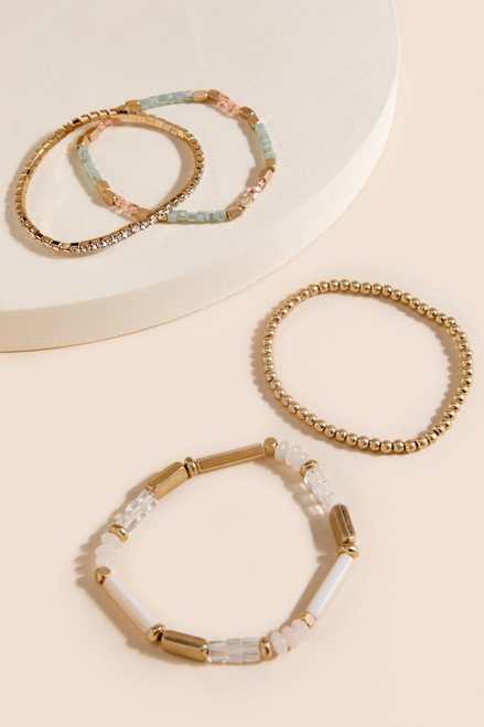 Pamela Multi-colored Beaded Bracelet Set