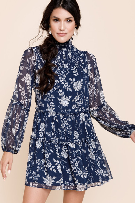 Hellen Smock Top Floral Swing Dress