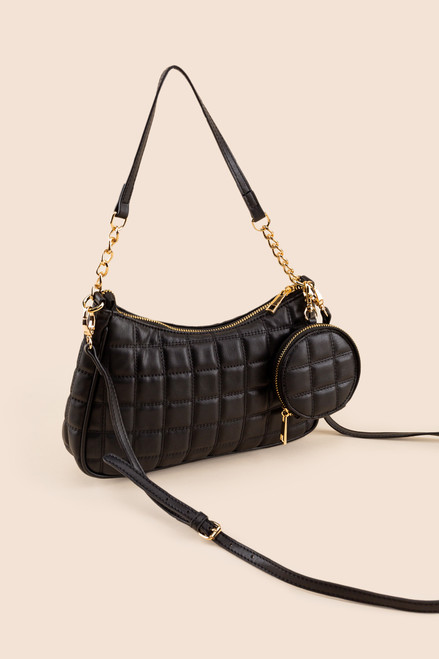 Emme Quilted Square Crossbody Bag