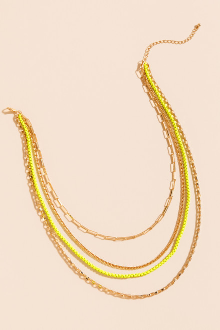 Julie Neon Multi-Layered Necklace