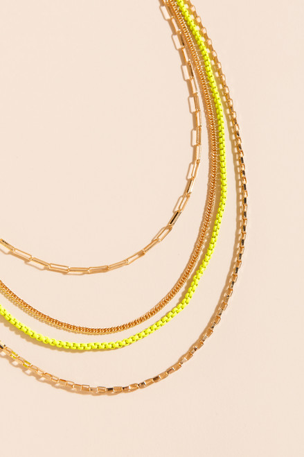 Julie Neon Multi-Layered Necklace
