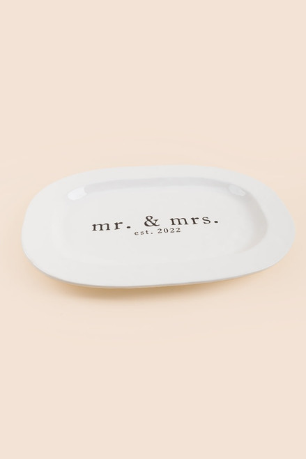 Mr. & Mrs. Est. 2022 Platter